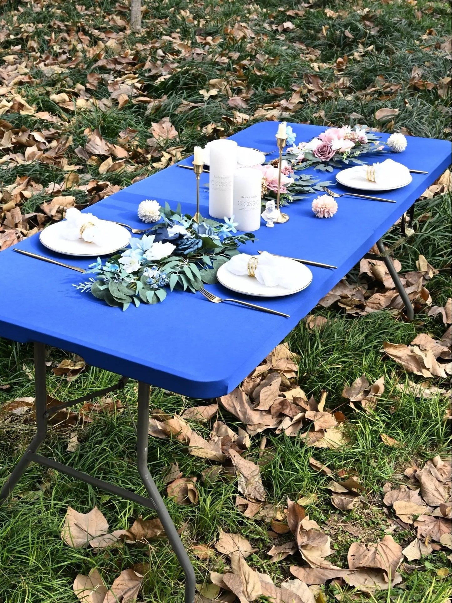 🎨🍽️ Tablecloth extensible – Enfilez-la en un clin d’œil, finition lisse sans pli, disponible en plusieurs couleurs, la solution chic pour cacher les tables abîmées et sublimer vos réceptions 💫💎