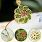 Lucky Flower Cat\'s Eye Stone Necklace