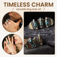 Geometric Engraving Adjustable Rotating Ring