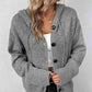 🧥 50% DE RÉDUCTION! 🍂 Manteau Femme Automne Tricoté à Capuche & Cordon – Doux, confortable & style décontracté – Parfait pour les journées fraîches d'automne ✨