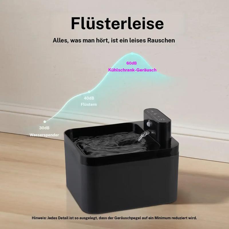 🐱 Edelstahl-Trinkbrunnen für Katzen & Hunde 💧 2,2L Fassungsvermögen, USB-Betrieb & Fließendes Wasser