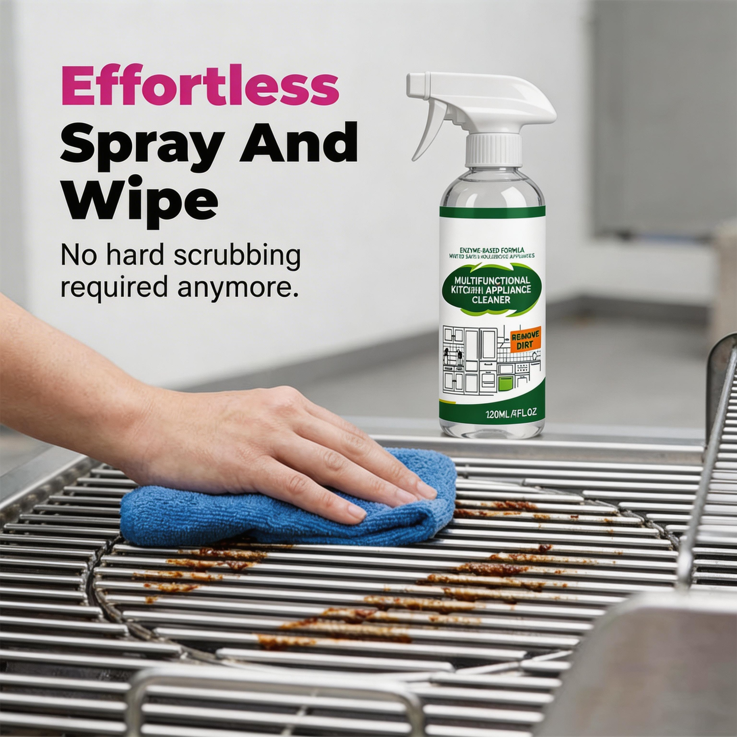 🔥 50% DE RÉDUCTION ! ✨Spray dégraissant ultra-puissant à action rapide pour barbecues