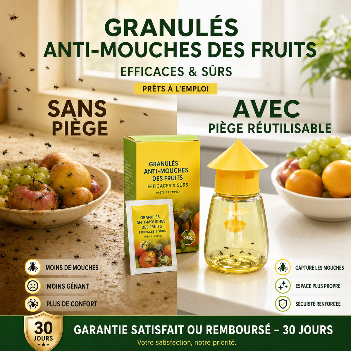 🎉 Vente 2026 — Plus de 26 100 vendus!🪰 Piège à mouches int/ext – Jardin‑adapté 🏡