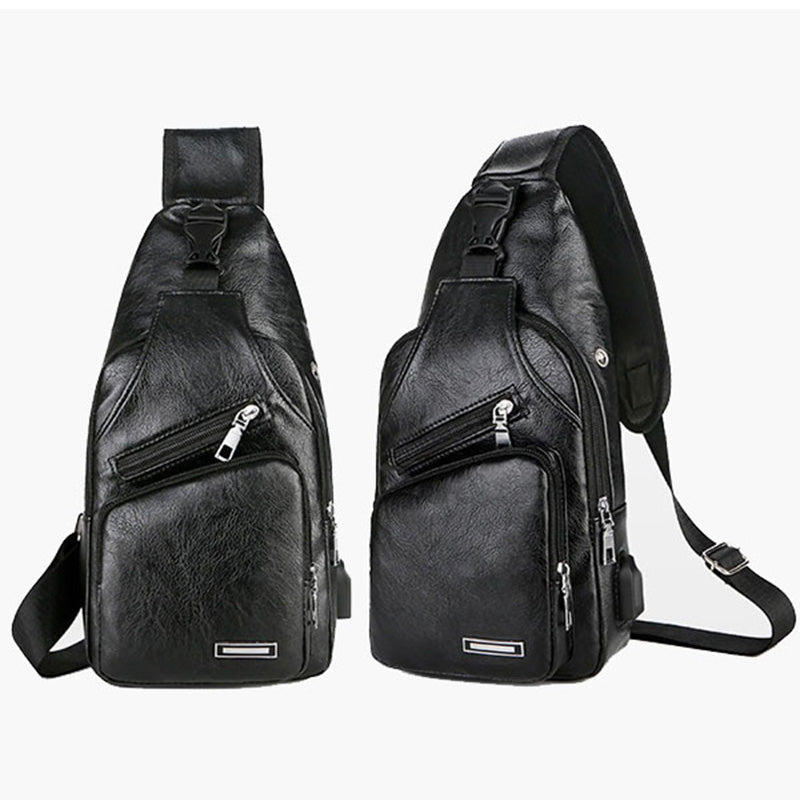 Cadeau exquis - Sacoche multifonctionnelle en cuir de haute qualité pour hommes