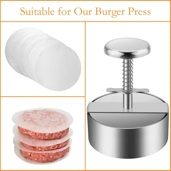 🔥 PROMO FLASH : 50% DE RÉDUCTION ! Presse à viande pour hamburgers – Acier inoxydable 304 de qualité alimentaire – Antiadhésif, résistant à la rouille – Compatible lave-vaisselle – Idéal pour les fêtes ! 🛡️💨
