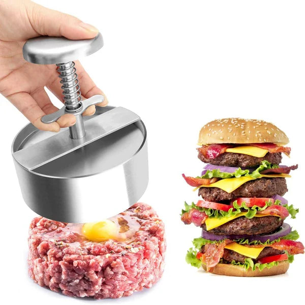 🔥 PROMO FLASH : 50% DE RÉDUCTION ! Presse à viande pour hamburgers – Acier inoxydable 304 de qualité alimentaire – Antiadhésif, résistant à la rouille – Compatible lave-vaisselle – Idéal pour les fêtes ! 🛡️💨