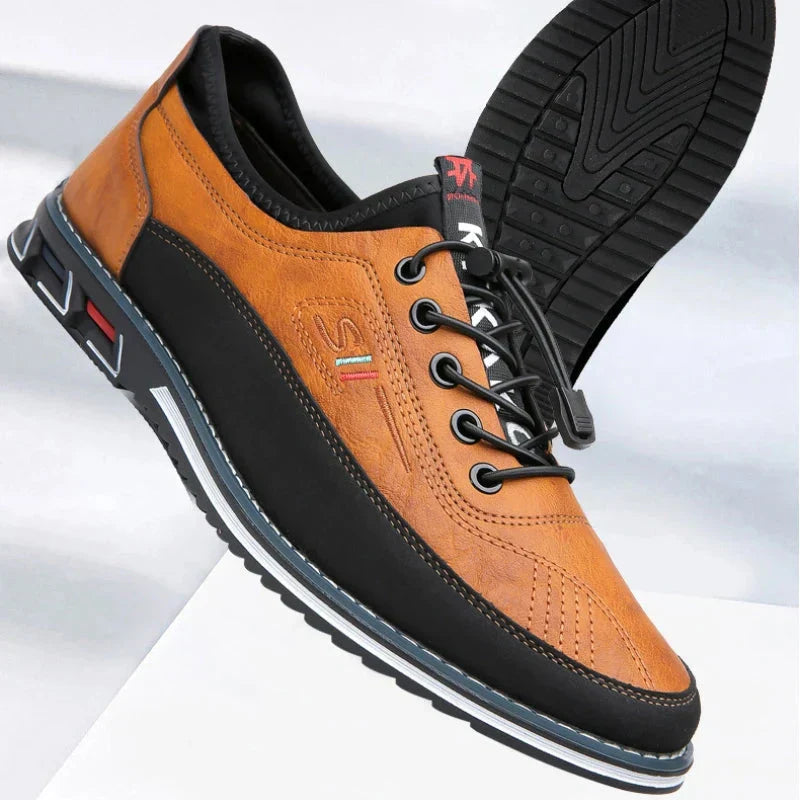 👞✨ PROMO FLASH 50% ! Richelieu en Cuir Ciré – Brillance Miroir, Construction Haut de Gamme, 5 Couleurs, Pointures 38-50, Idéal Bureau & Cérémonies 🎩