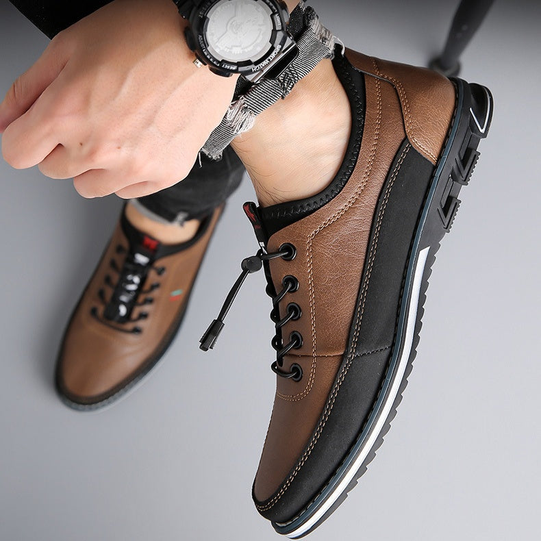 👞✨ PROMO FLASH 50% ! Richelieu en Cuir Ciré – Brillance Miroir, Construction Haut de Gamme, 5 Couleurs, Pointures 38-50, Idéal Bureau & Cérémonies 🎩