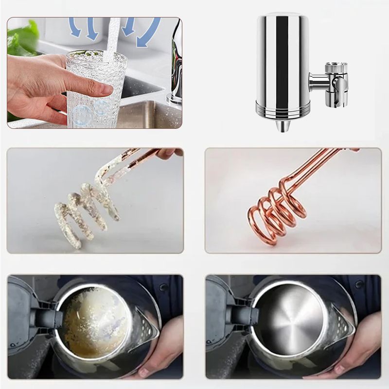 💧 Purificateur d'Eau à Robinet – Filtre 6 étapes, eau pure & installation facile – Parfait pour boire directement au robinet ✨