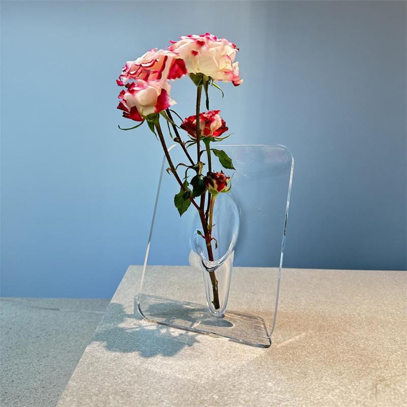 🌹 50 % DE RÉDUCTION MAINTENANT ! 🖼️ Vase à fleurs transparent en forme de cadre photo – Fixation murale et gain de place – Design unique, parfait pour les fleurs séchées ou fraîches – Décoration élégante pour la maison ou le bureau ✨