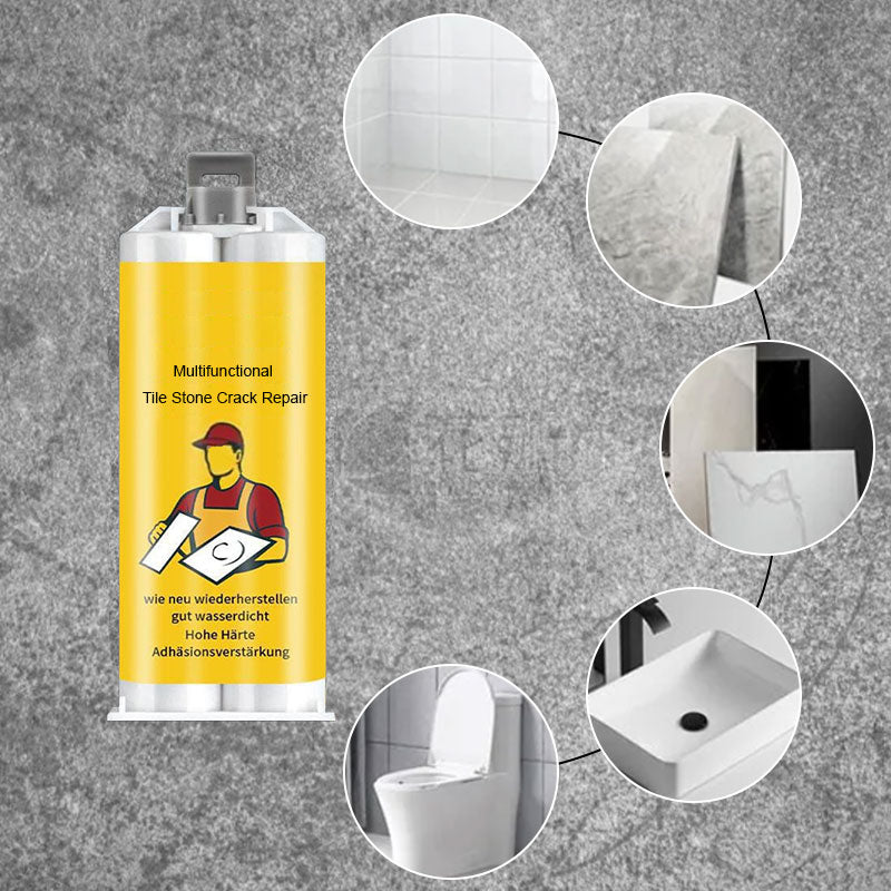 🔥 Achetez 2, Recevez 1 Gratuit ! ✨ Kit Réparation Carrelage et Pierre - 8 Pigments Adjustables, Durcissement Rapide, Imperméable et Durable 🛠️💧