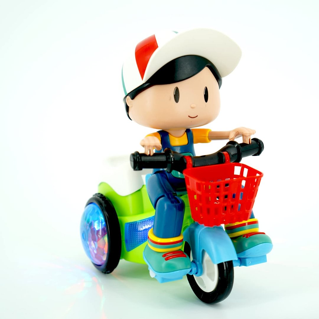 🚲 50% DE RÉDUCTION! 🎁 Tricycle Acrobatique pour Enfants – Rotation 360°, musique & lumières – Sécurisé & durable pour 1 à 4 ans ✨