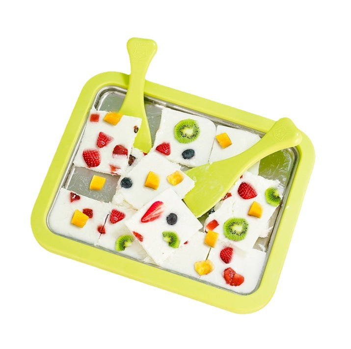 🍦❄️ -50% | Machine à Glace Roulée en Acier Inoxydable 304 – Préparez Vos Desserts Glacés Maison en Quelques Minutes