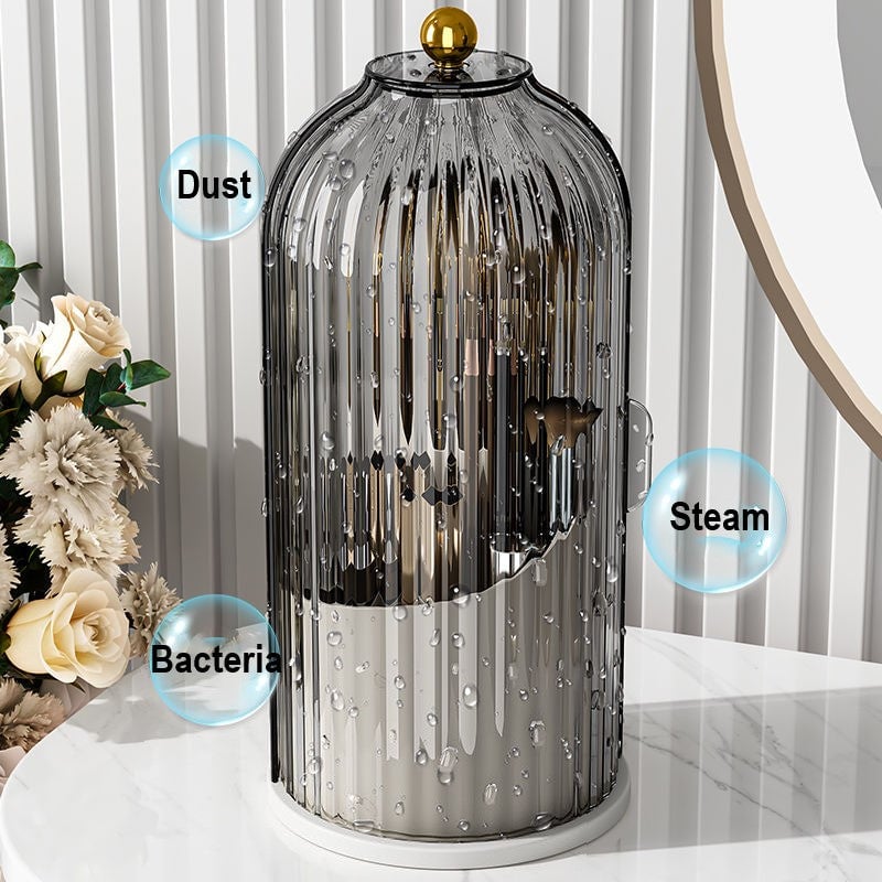 🧴 50% DE RÉDUCTION! 🏡 Organisateur de Brosses à Dents à Couvercle Coulissant – Compact, Hygiénique & Idéal pour la Salle de Bain 🛁