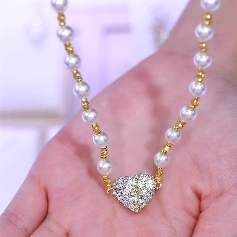 💎 60% DE RÉDUCTION ! ❤️ Collier Magnétique en Forme de Cœur – Fermeture Aimantée, Style Élégant & Léger à Porter ✨
