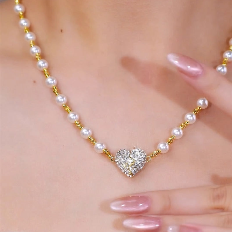 💎 60% DE RÉDUCTION ! ❤️ Collier Magnétique en Forme de Cœur – Fermeture Aimantée, Style Élégant & Léger à Porter ✨