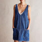 Robe de denim sans dos pour les femmes à la mode