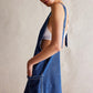Robe de denim sans dos pour les femmes à la mode