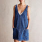 Robe de denim sans dos pour les femmes à la mode