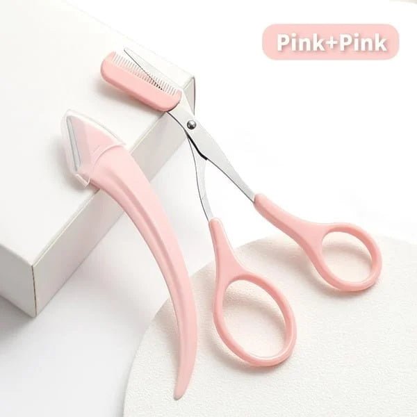 ✂️ ACHETEZ-EN 1, OBTENEZ-EN 1 GRATUIT ! 💇‍♀️ Ciseaux à Sourcils avec Peigne – Coupe Précise, Compact & Idéal en Déplacement – Coiffage Parfait pour des Sourcils Soignés ✨