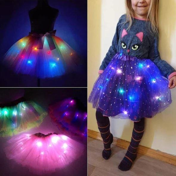 👗 50% DE RÉDUCTION ! ✨ Jupe Tutu LED Magique - Illumination Éclatante avec 8 Modes Lumineux, Parfaite pour Fêtes/Déguisements/Photos 💃🎉