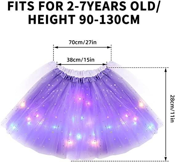 👗 50% DE RÉDUCTION ! ✨ Jupe Tutu LED Magique - Illumination Éclatante avec 8 Modes Lumineux, Parfaite pour Fêtes/Déguisements/Photos 💃🎉