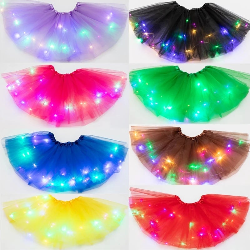👗 50% DE RÉDUCTION ! ✨ Jupe Tutu LED Magique - Illumination Éclatante avec 8 Modes Lumineux, Parfaite pour Fêtes/Déguisements/Photos 💃🎉