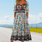 🔥50% OFF🌸✨ Robe élégante à motif bohème pour femme