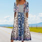 🔥50% OFF🌸✨ Robe élégante à motif bohème pour femme