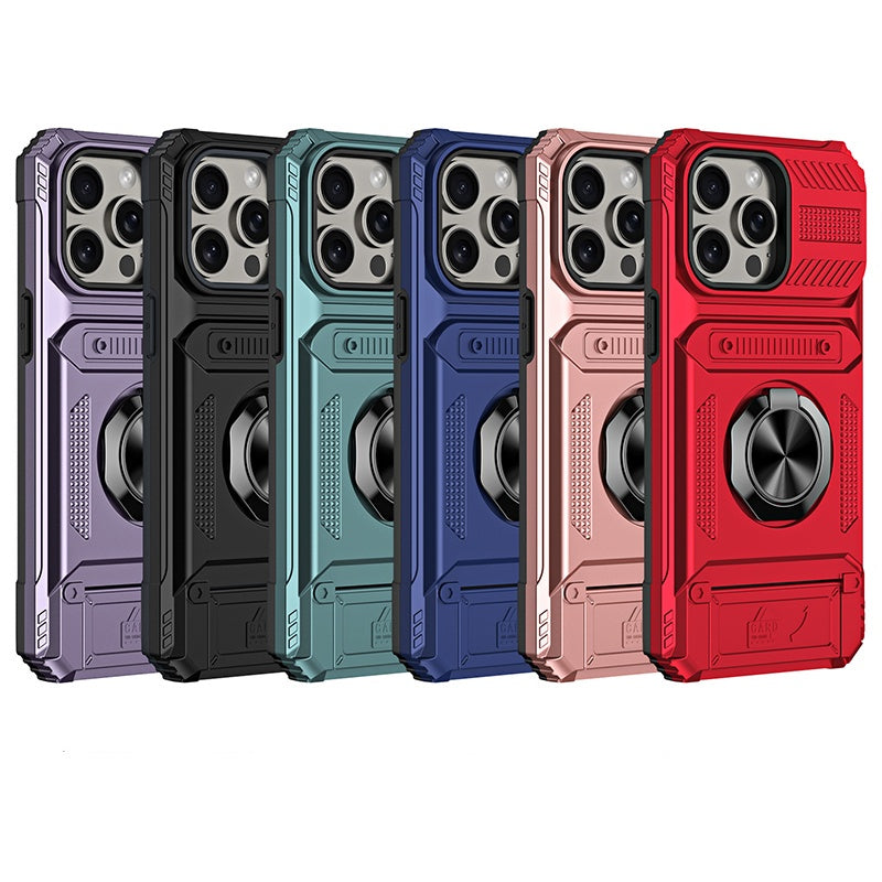 📱 PROMO LIMITÉE -50% ! 💳 Coque iPhone Porte-Carte & Anneau Magnétique – 2 Cartes, Support Réglable, Anti-Chute · iPhone 11–16 Pro Max · 6 Couleurs 🚗