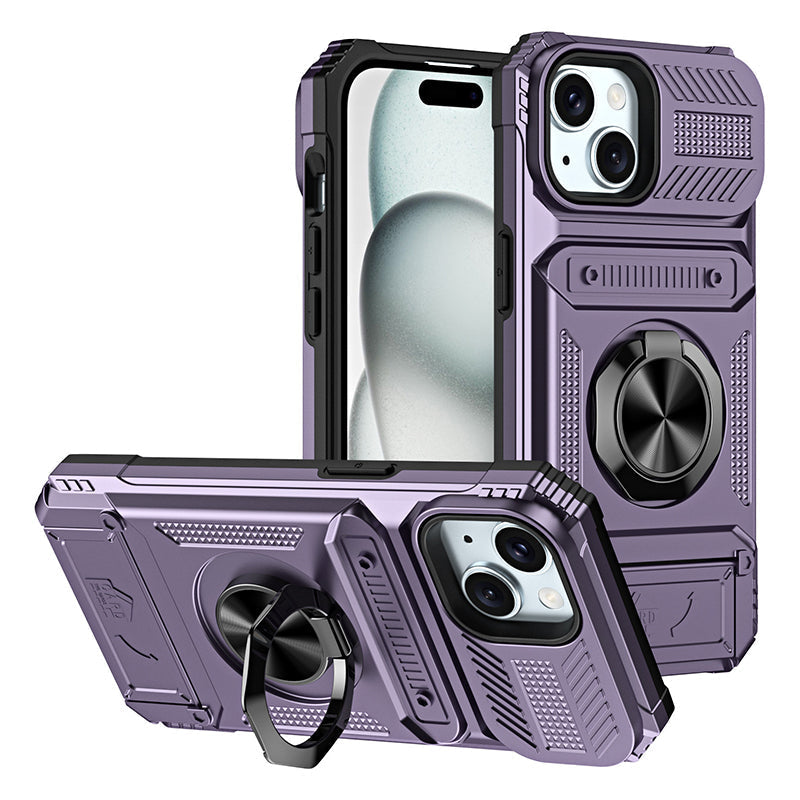 📱 PROMO LIMITÉE -50% ! 💳 Coque iPhone Porte-Carte & Anneau Magnétique – 2 Cartes, Support Réglable, Anti-Chute · iPhone 11–16 Pro Max · 6 Couleurs 🚗
