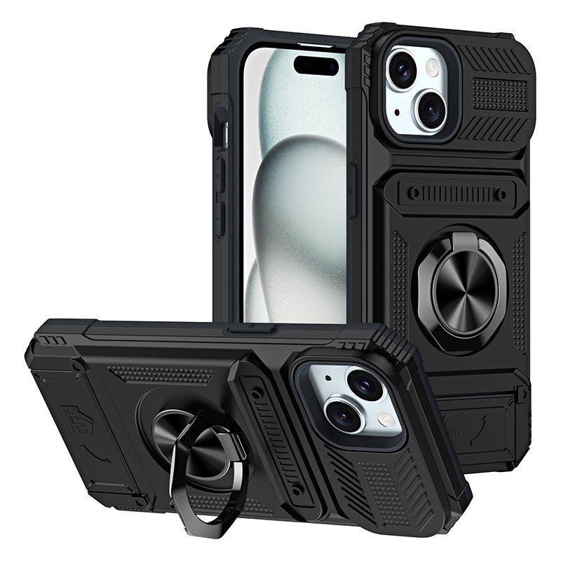 📱 PROMO LIMITÉE -50% ! 💳 Coque iPhone Porte-Carte & Anneau Magnétique – 2 Cartes, Support Réglable, Anti-Chute · iPhone 11–16 Pro Max · 6 Couleurs 🚗