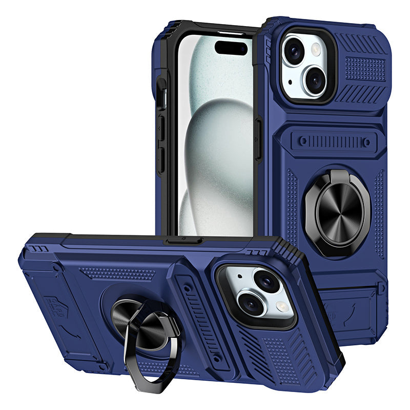 📱 PROMO LIMITÉE -50% ! 💳 Coque iPhone Porte-Carte & Anneau Magnétique – 2 Cartes, Support Réglable, Anti-Chute · iPhone 11–16 Pro Max · 6 Couleurs 🚗