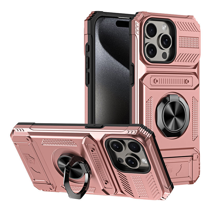 📱 PROMO LIMITÉE -50% ! 💳 Coque iPhone Porte-Carte & Anneau Magnétique – 2 Cartes, Support Réglable, Anti-Chute · iPhone 11–16 Pro Max · 6 Couleurs 🚗