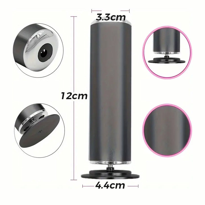 🦶 Épilateur Électrique pour les Jambes – Exfoliation et Rajeunissement – Vitesse Réglable 480 tr/min – 12 W – Compact – Rose/Noir – Pour Pieds Doux et Lisses ✨