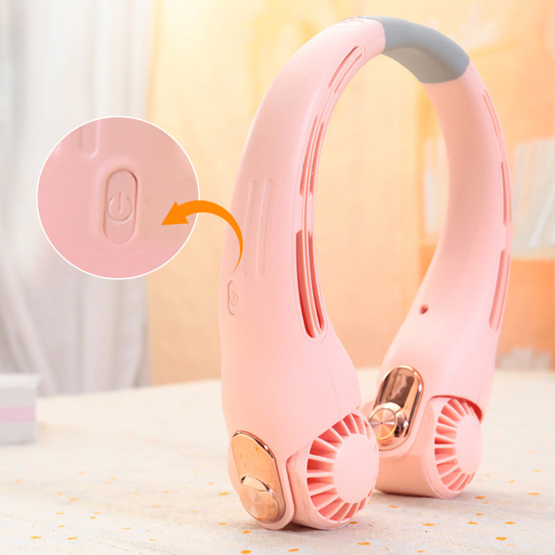 ❄️ 50% DE RÉDUCTION 💐 Ventilateur de cou ultra-silencieux – Rotation 360° & 3 vitesses ✨