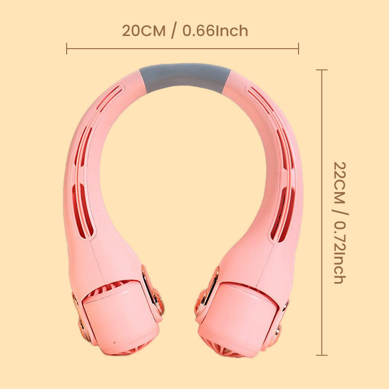 ❄️ 50% DE RÉDUCTION 💐 Ventilateur de cou ultra-silencieux – Rotation 360° & 3 vitesses ✨