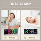 ⏰-50% ! 🌈Réveil numérique LED coloré – écran couleur, luminosité réglable et fonction snooze – Idéal pour chambre, chambre d’enfants et bureau 🌙