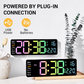 ⏰-50% ! 🌈Réveil numérique LED coloré – écran couleur, luminosité réglable et fonction snooze – Idéal pour chambre, chambre d’enfants et bureau 🌙
