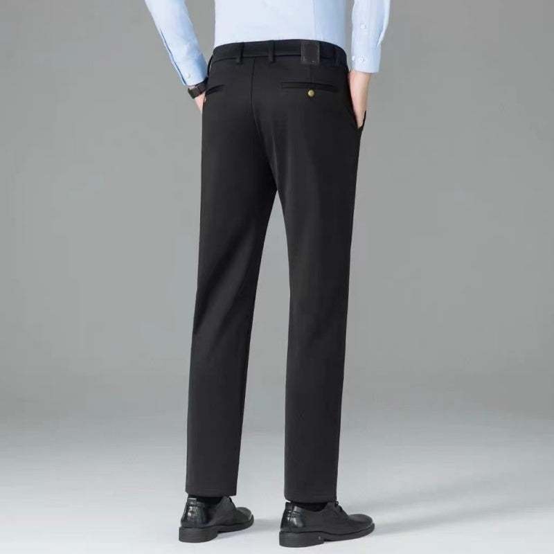 👖💼 Pantalon droit extensible pour homme – Liberté de mouvement, coupe élégante, le pantalon qui passe du bureau au afterwork sans un pli ☕🕶️