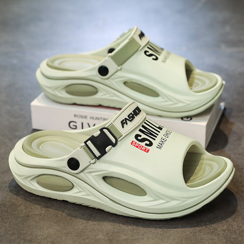 🔥 OFFRE LIMITÉE – 50% ! 👟 Chausson Homme Antidérapant Semelle Épaisse – Similicuir + EVA – Bride Convertible & Semelle 2,5 cm for Maison