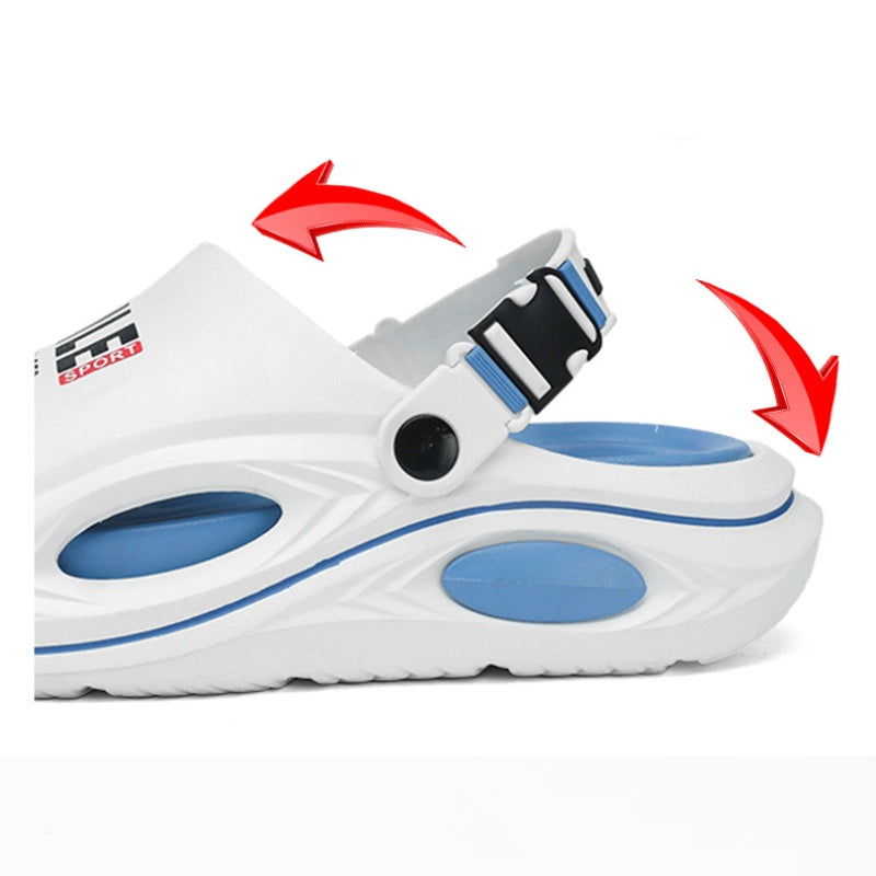 🔥 OFFRE LIMITÉE – 50% ! 👟 Chausson Homme Antidérapant Semelle Épaisse – Similicuir + EVA – Bride Convertible & Semelle 2,5 cm for Maison