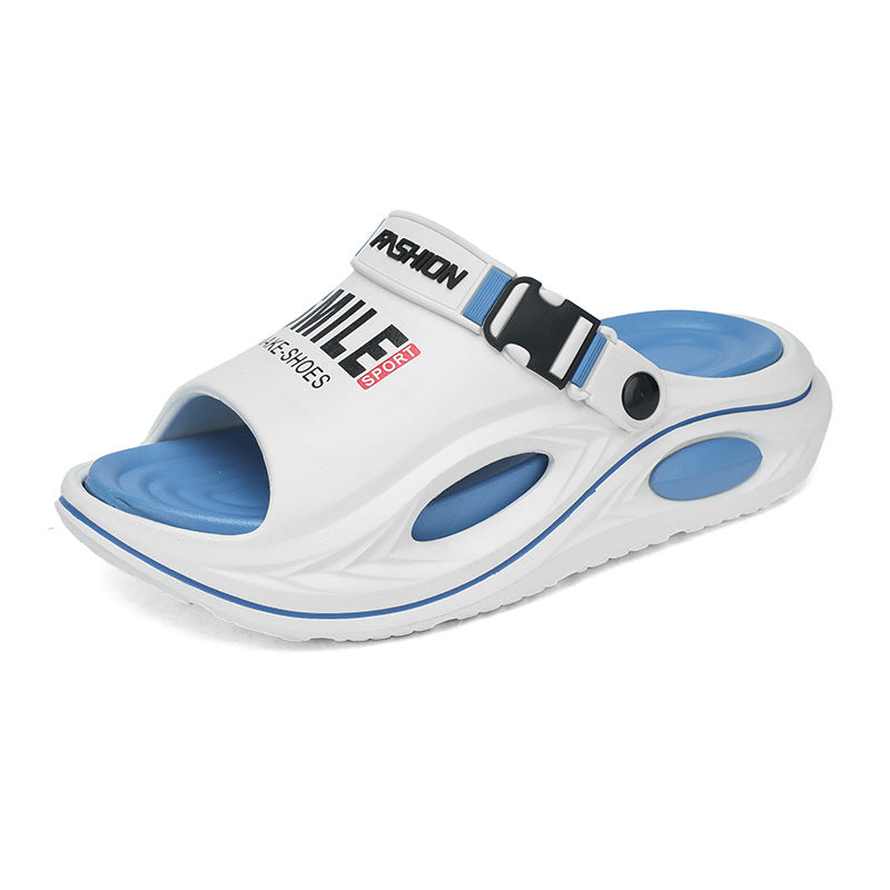 🔥 OFFRE LIMITÉE – 50% ! 👟 Chausson Homme Antidérapant Semelle Épaisse – Similicuir + EVA – Bride Convertible & Semelle 2,5 cm for Maison