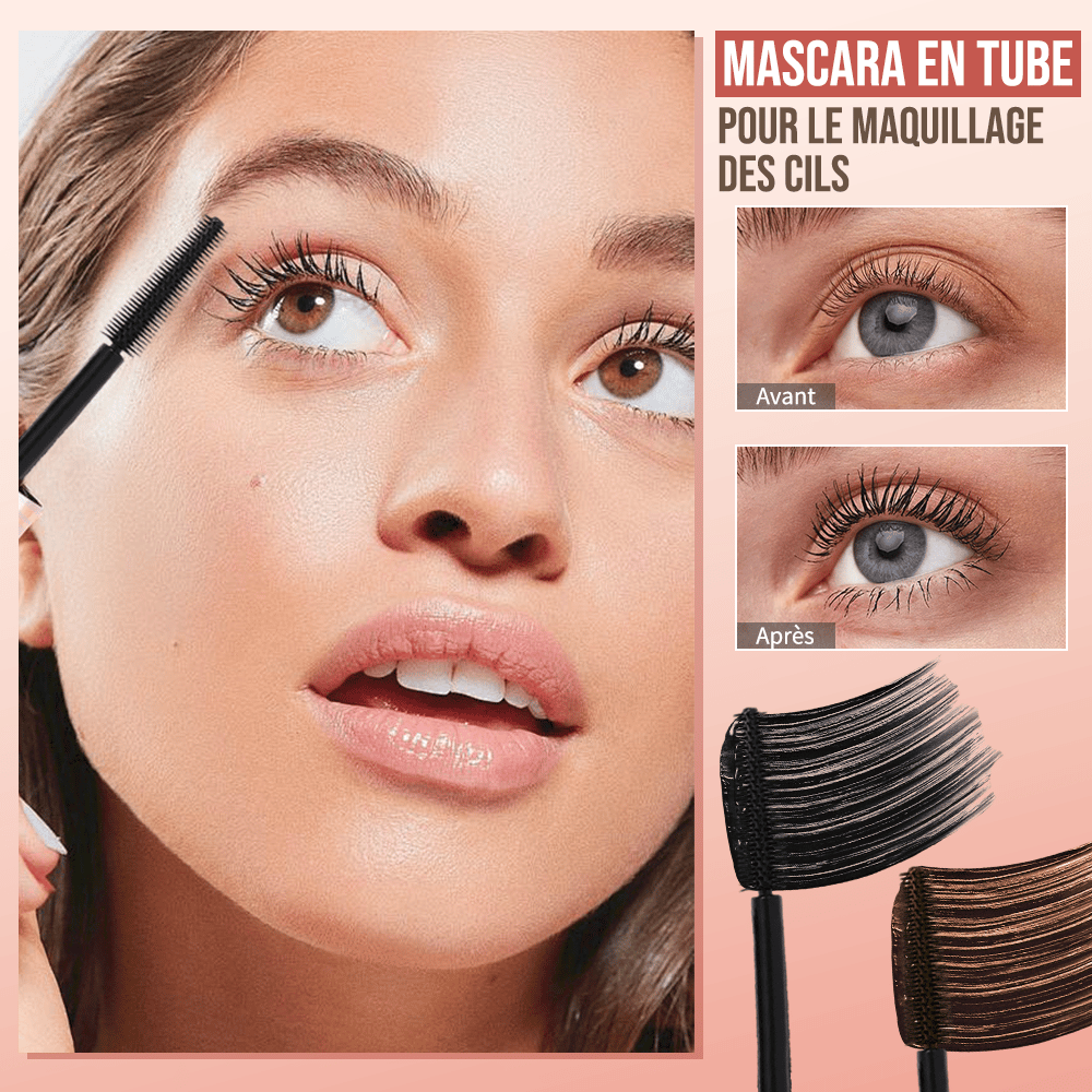 💄✨ PROMO "ACHETEZ 1, OBTENEZ 1 GRATUIT" ! Mascara Tubulaire Waterproof – Technologie Micro-Tubes, 24h Anti-Bavures, Volume & Longueur, Formule Végan, Facile à Démaquiller 👁️