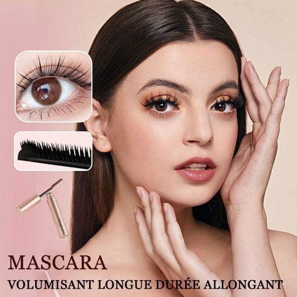 💄✨ PROMO "ACHETEZ 1, OBTENEZ 1 GRATUIT" ! Mascara Tubulaire Waterproof – Technologie Micro-Tubes, 24h Anti-Bavures, Volume & Longueur, Formule Végan, Facile à Démaquiller 👁️