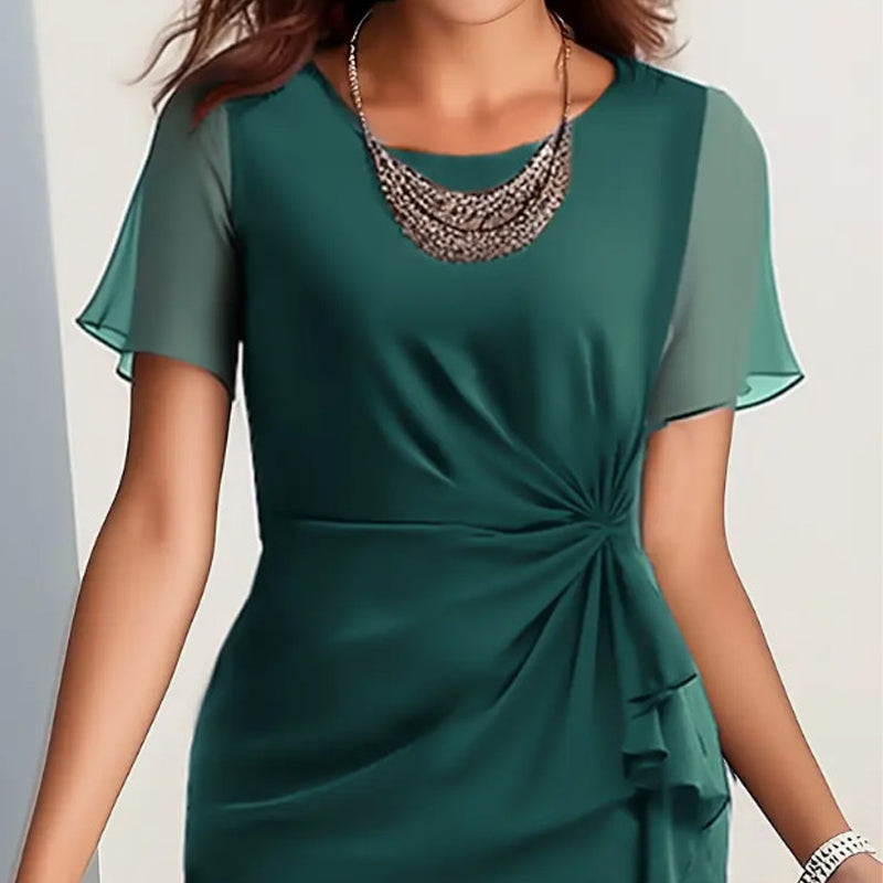 📢📢50 % DE RÉDUCTION !! ⏰Robe Unie Élégante et Tendance