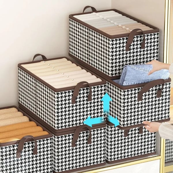 🎉 Soldes 2026 — Plus de 59 000 Vendus !📦Boîte Rangement Pliable – Non-tissé & PP, Transparente, Empilable 👕