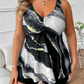 🏖️Soldes d'été -50%💐Tankini deux pièces grande taille avec short de bain pour femme