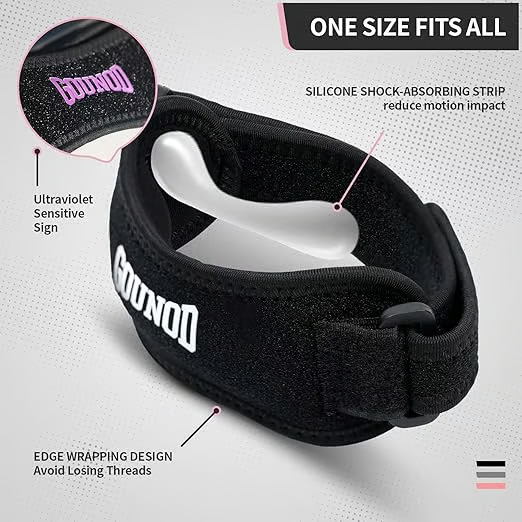 🦵 ACHETEZ 1, OBTENEZ 1 GRATUIT ! 🏃‍♂️ Bande de soutien rotulien – Compression douce & maintien ajustable – Idéale pour le sport, la course ou le quotidien – soulage la pression et stabilise le genou ✨💪