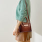 Chic Faux Crocodile Textured PU Crossbody Bag